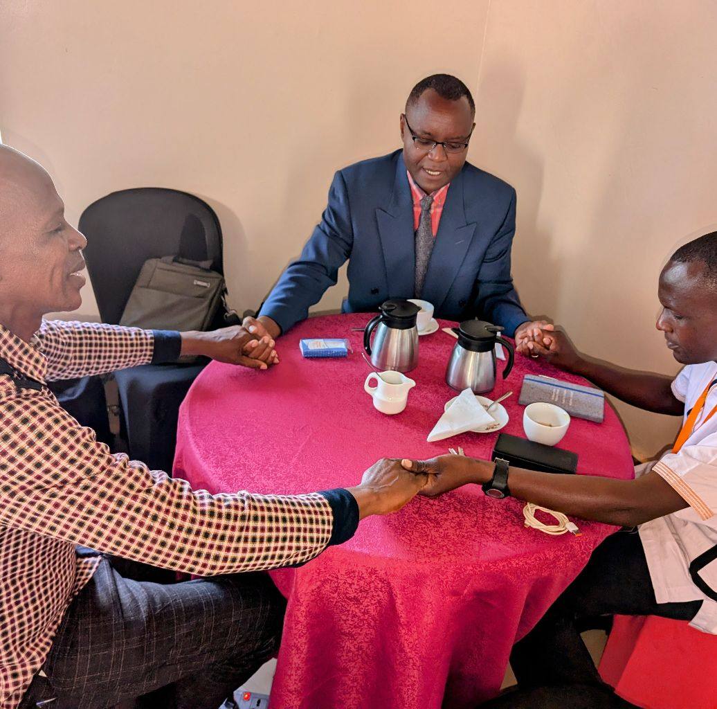Prayer with ministry leaders