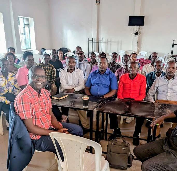 Training church leaders at tables