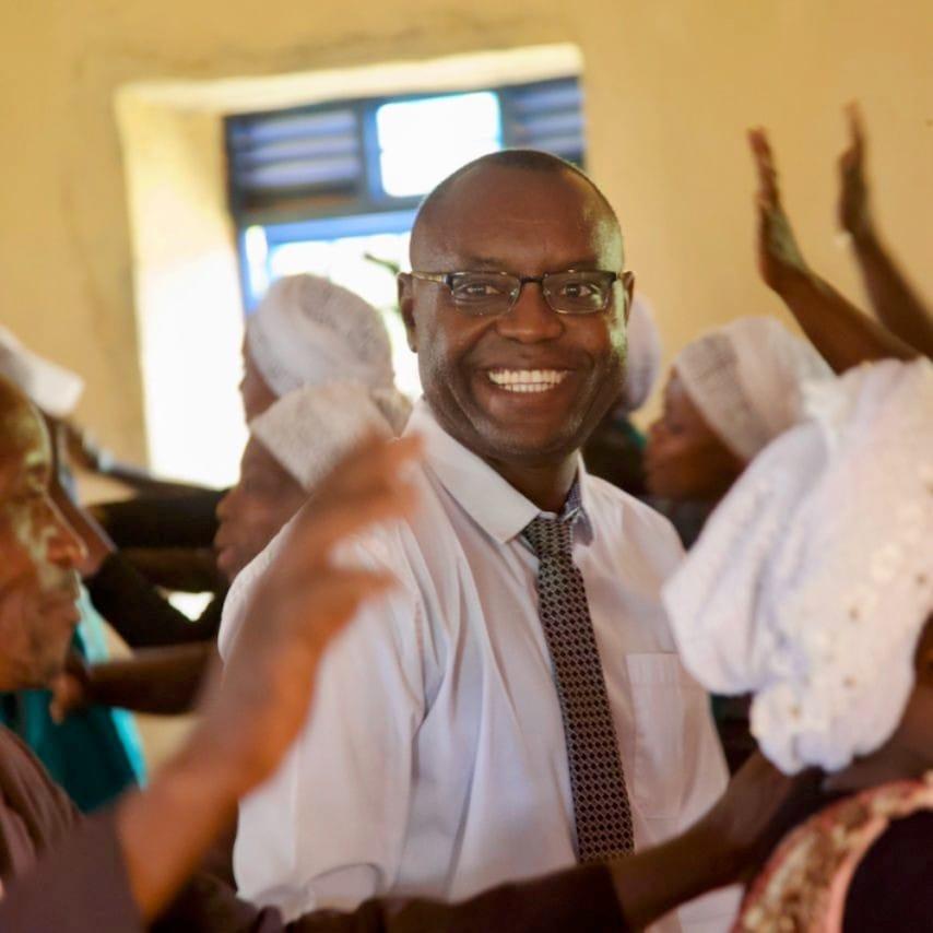 Worshipping in an African church